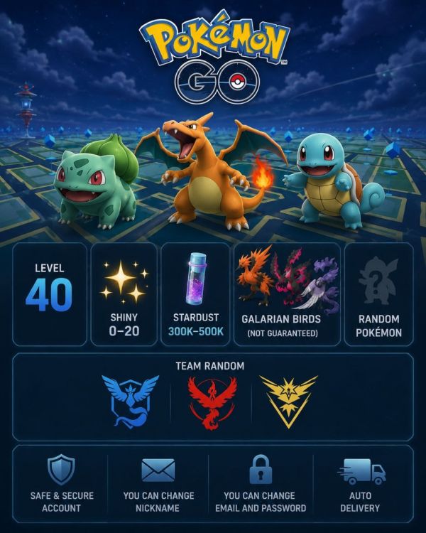 Pokémon GO Account Level 40