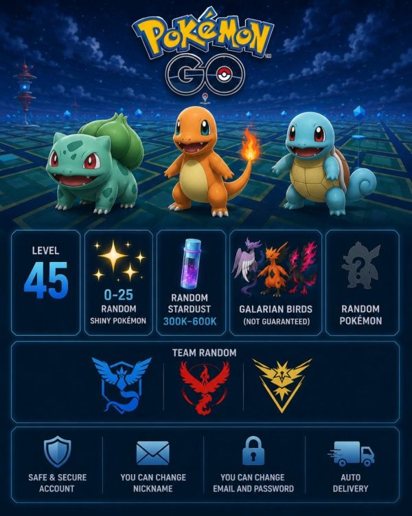 Pokémon GO Account Level 45