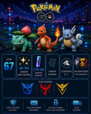 Pokémon GO Account Level 67